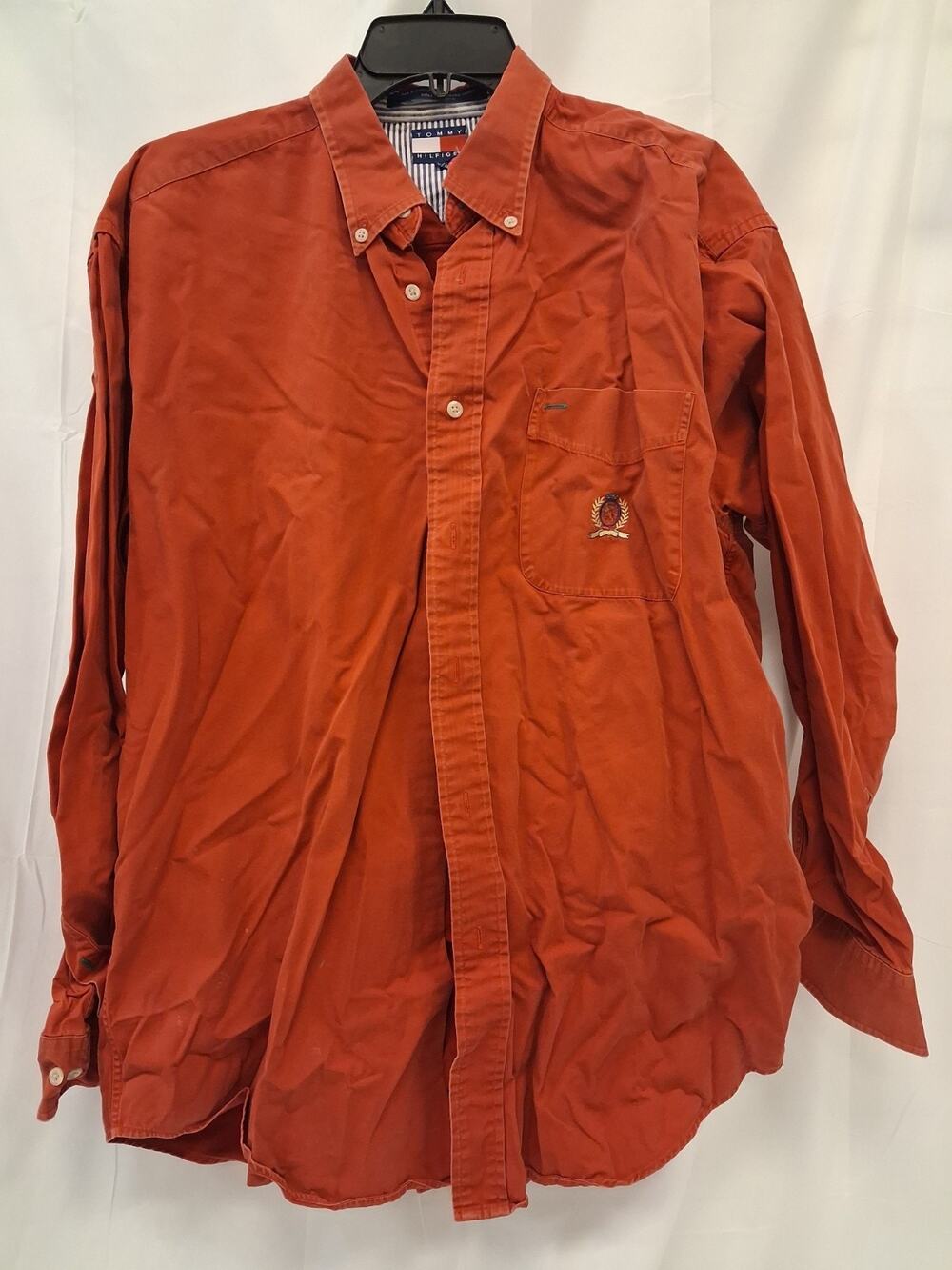 Men’s Tommy Hilfiger button up long sleeve shirt Size large